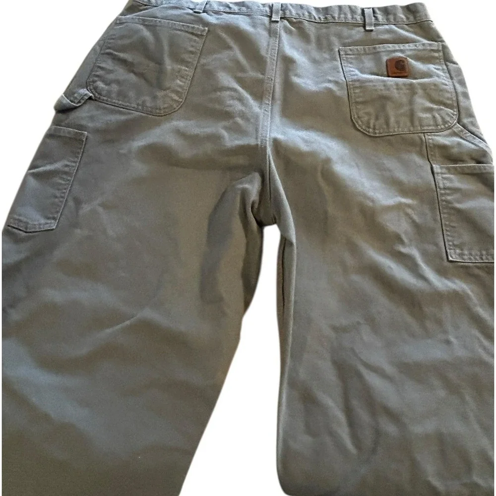 Carhartt Carpenter‎ Work Pants Mens 44x34 Dungaree Fit B11-DES  Desert Color